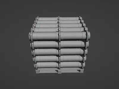 IDF 120mm Shells rack 3D print model
