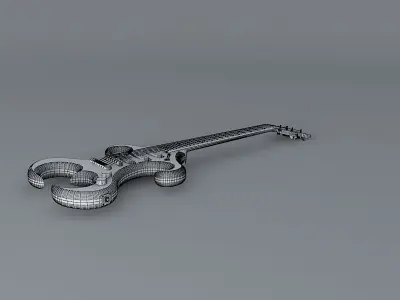 Gumby's guitar Free 3D model