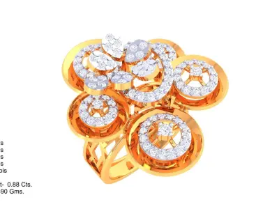 Diamond Ring  3D print model order