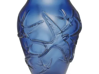 Lalique Vase hirondelles 3D model