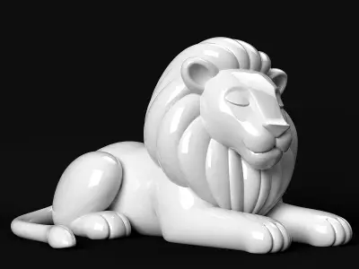 Lion Decoration 3D print model