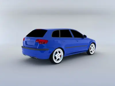 Audi A3 Sportback 2004 3D model