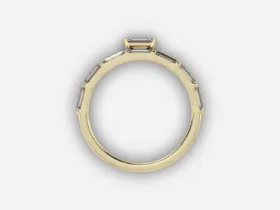 engagement ring 3D print model 35