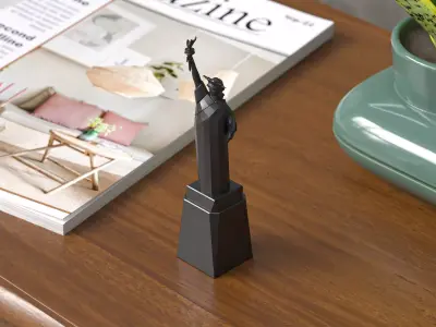 Statue of Liberty Decor Element Black for 3D Print 3D print model