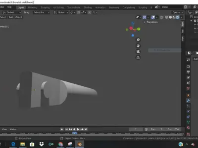Nothing more than a beveled shaft  3D model
