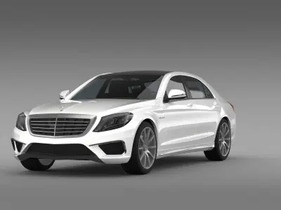 Mercedes Benz S 63 AMG Lang V222 2016 3D model