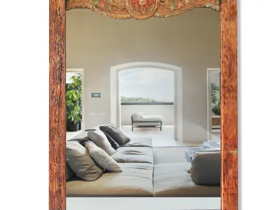 Vintage Balinese Mirror 3D model