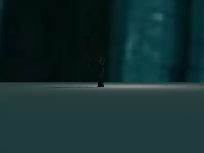 Snow Tree Free 3D model