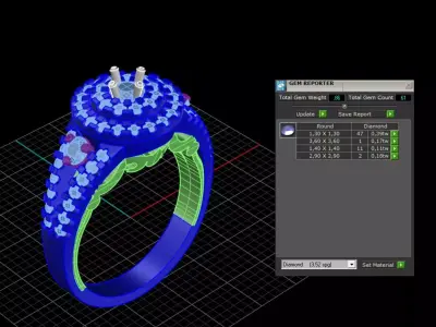 ring woman  3D print model 4