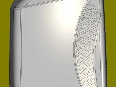 Plastic canister for engine oil B and BK 1L 3D print model