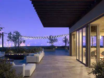 Redshift - C4D scene files - Roof Terrace 3D model 3D model