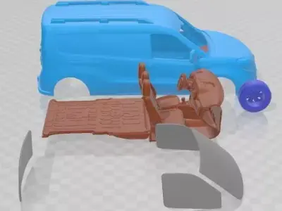 Fiat Doblo Cargo L2H1 2015 Printable Van  3D print model