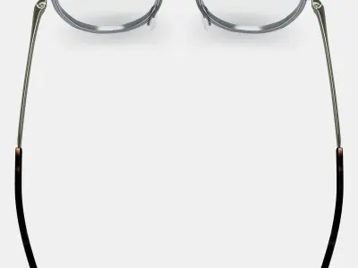 Dinah Eyeglasses in Soapstone with Riesling Low-poly 3D model