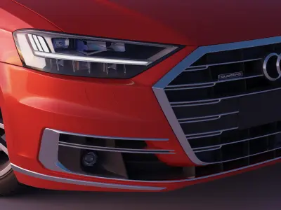 Audi A8 2018 3D model