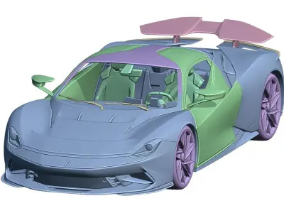 Pininfarina Battista 3d print 3D print model