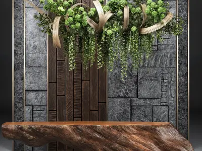 Reception with Natural elements  3D model