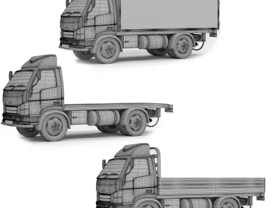 isuzu truck 3D model