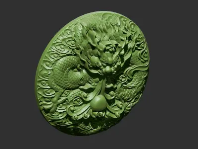 dragon bronze 3D print model