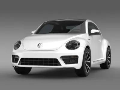 VW Beetle RLine 2014 3D model