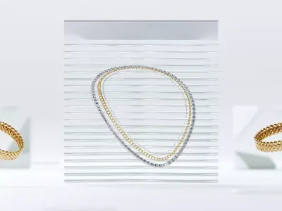 Jewelry Set High-Poly 3D model