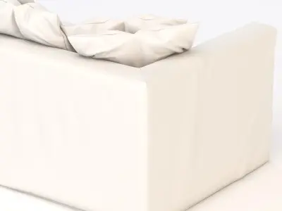 Le Grand Air Sofa White 3D model
