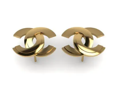 Women Earring 3dm stl fbx obj Render Details 3D print model 3D print model