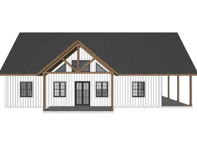 Barndominium House 025 -Archimple LLC 3D model