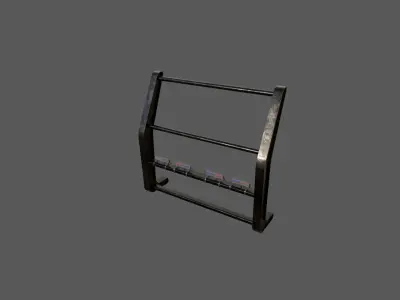 Police Push Bumper Low-poly 3D model