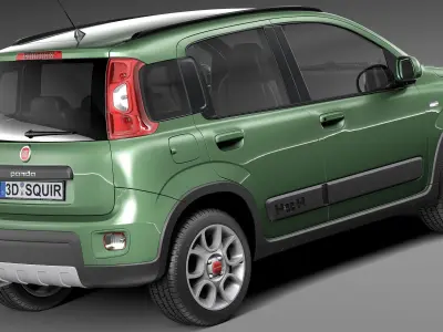 Fiat Panda 4x4 2013 3D model