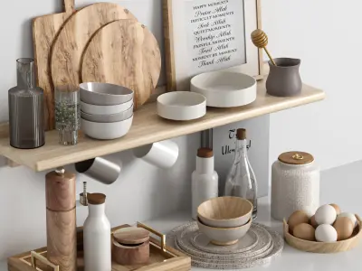 kitchen accessories 006 3D model