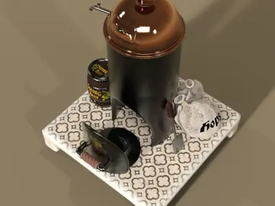 Breweryoven for incensecandles 3D model
