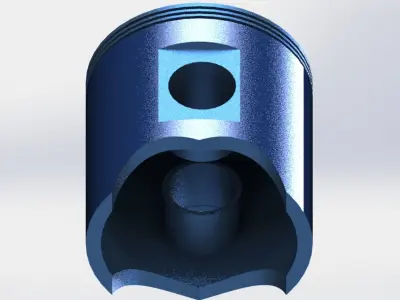 Piston cylinder head 3D print model
