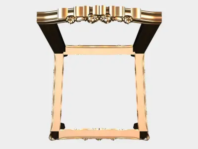 Carved chair for cnc 14 3D model