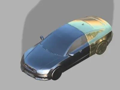 3D Printable Car USB - Audi A7 2018 model 3D print model