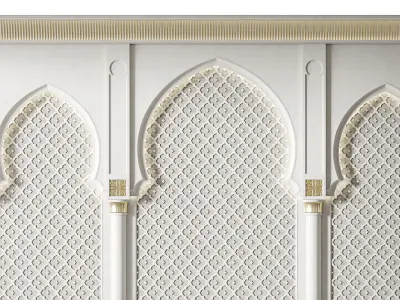 Arch 03 Arabic Wall Decor 3D model