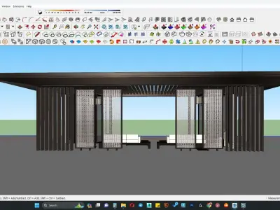 Pavilion 3d model 3D model