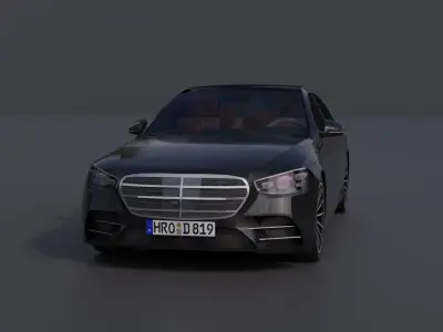 Generic Luxury Sedan 5 Low-poly 3D model
