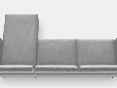 SMEDSTORP 4-seat sofa with chaise longue 1 Low-poly 3D model