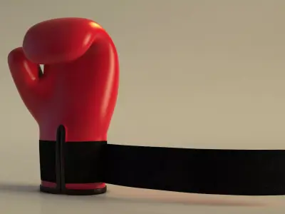 SPORT---BOXE---Glove boxing glove 3D model