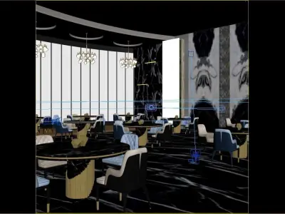 Interior - Restaurant - 240322 3D model