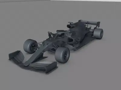 F1 car model 3D model