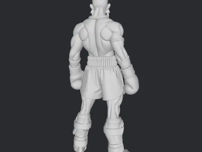 muay-thai fighter 3D print model