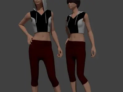 Sport look Free 3D model