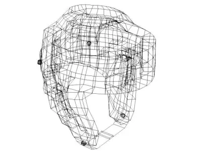 Martial-Art Headguard - Type 3 3D model