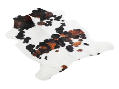 Tricolor Cowhide Rug A26824 3D model