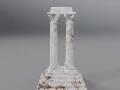 Greek pilaster 3D model