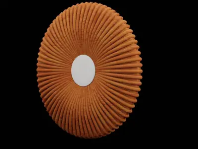 Flowered Mirror Design  Low-poly 3D model