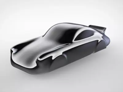 Porsche 73RSR Speedorm Model Sculpture Artwork 3D model