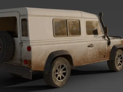 1996 Land Rover Defender 110 3D model