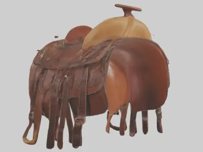 Horsesaddle Model Low-poly 3D model